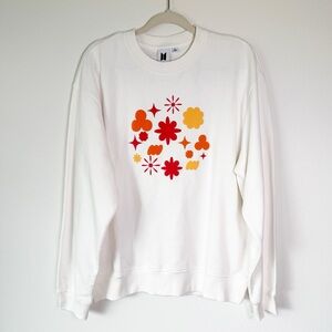 BTS Permission‎ To Dance Limited Edition Merch White Crewneck Sweater XLarge